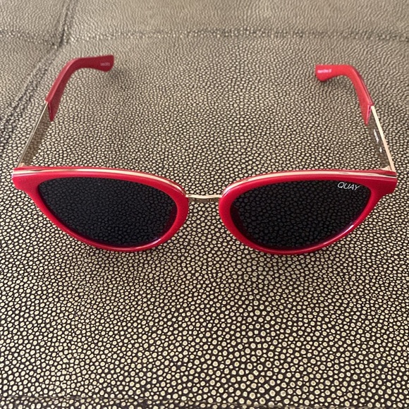 Quay | Red Cat Eye Sunglasses - Picture 7 of 7